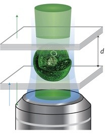 Схема лазера на основе клетки 